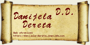 Danijela Dereta vizit kartica